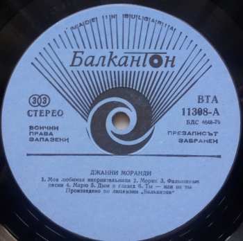 LP Gianni Morandi: Джани Моранди