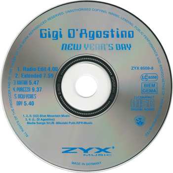 CD Gigi D'Agostino: New Year's Day