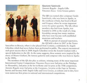 CD Angelo Gilardino: Music For Guitar Quartet