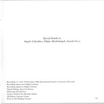 CD Angelo Gilardino: Music For Guitar Quartet
