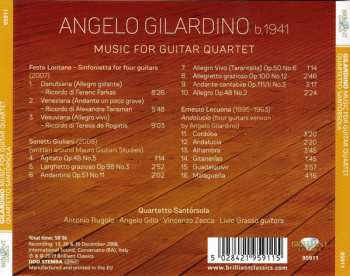 CD Angelo Gilardino: Music For Guitar Quartet