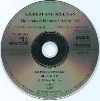 2CD Gilbert & Sullivan: The Pirates Of Penzance / Trial By Jury