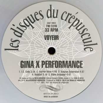 2LP Gina X Performance: Nice Mover + Voyeur CLR | LTD