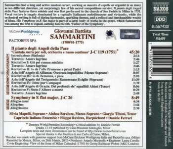 CD Giovanni Sammartini: Il Pianto Degli Angeli Della Pace