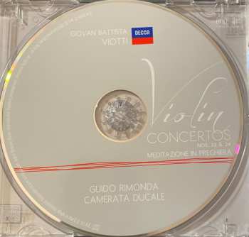 CD Giovanni Battista Viotti: Violin Concertos Nos. 22 & 24 /Meditazione In Preghiera