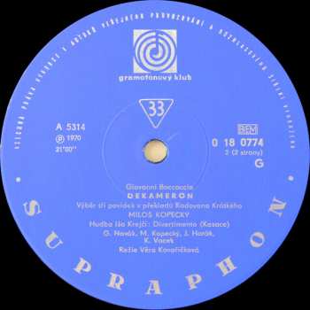 LP Giovanni Boccaccio: Dekameron