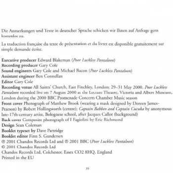 CD I Fagiolini: Carnevale Veneziano - The Comic Faces Of Giovanni Croce