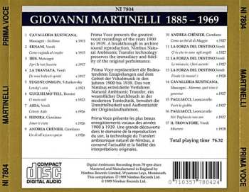 CD Giovanni Martinelli: Martinelli