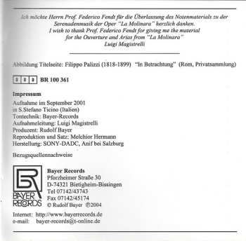 CD Luigi Magistrelli: Kammemusik Für Bläser / Chamber Musi For Winds