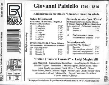 CD Luigi Magistrelli: Kammemusik Für Bläser / Chamber Musi For Winds