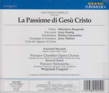 2CD Giovanni Paisiello: La Passione Di Gesù Cristo