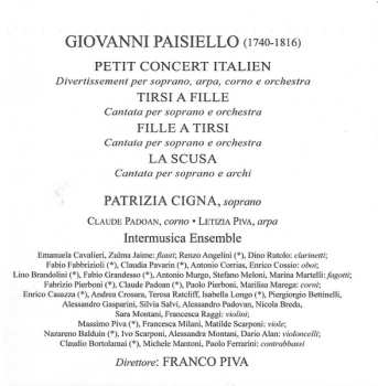 CD Giovanni Paisiello: Petit Concert Italien