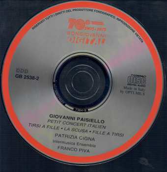 CD Giovanni Paisiello: Petit Concert Italien