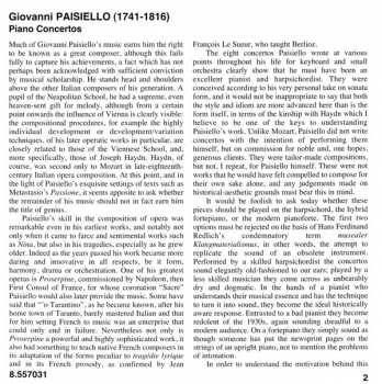 CD Giovanni Paisiello: Piano Concertos Nos. 2 And 4