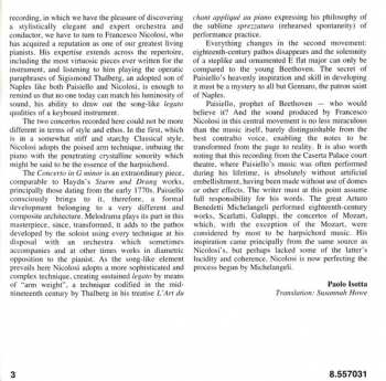 CD Giovanni Paisiello: Piano Concertos Nos. 2 And 4