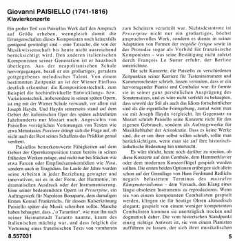 CD Giovanni Paisiello: Piano Concertos Nos. 2 And 4