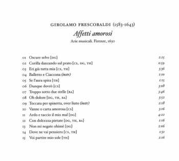 CD Girolamo Frescobaldi: Affetti Amorosi