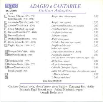 CD Andrea Macinanti: Adagio E Cantabile: Italian Adagios
