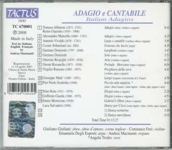 CD Andrea Macinanti: Adagio E Cantabile: Italian Adagios