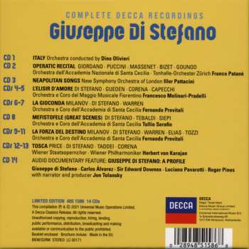 14CD/Caja Giuseppe Di Stefano: Complete Decca Recordings LTD