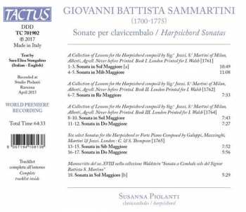 CD Giuseppe Sammartini: Sonate Per Clavicembalo
