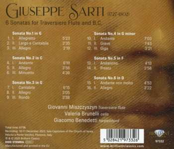 CD Giuseppe Sarti: 6 Sonatas For Traversiere Flute And B.C.