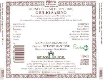 2CD/Caja Sonia Prina: Giulio Sabino