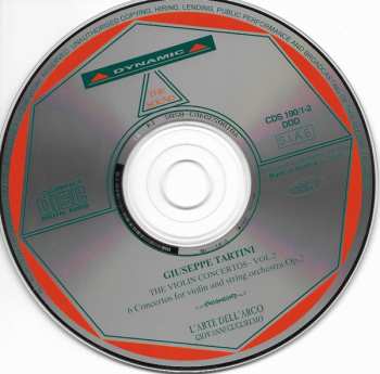 CD L'Arte Dell'Arco: The Violin Concertos Vol.2 - 6 Violin Concertos Op.2