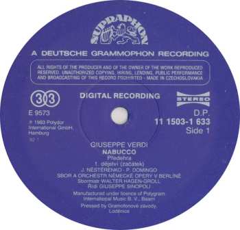 3LP/Caja Giuseppe Verdi: Nabucco