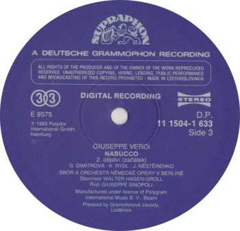 3LP/Caja Giuseppe Verdi: Nabucco