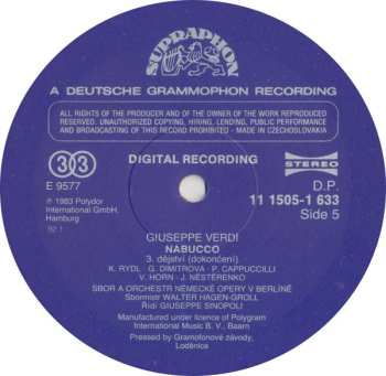 3LP/Caja Giuseppe Verdi: Nabucco