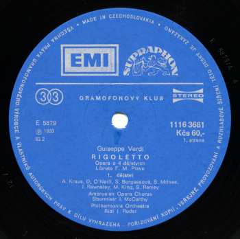 3LP/Caja Giuseppe Verdi: Rigoletto (3xLP + BOX + BOOKLET)