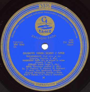 LP Giuseppe Verdi: Scény Z Oper