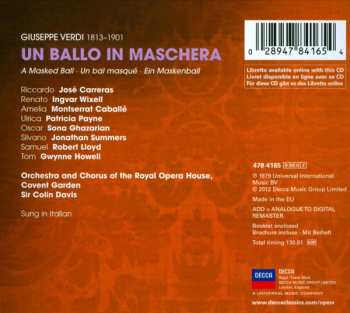 2CD Giuseppe Verdi: Un Ballo In Maschera