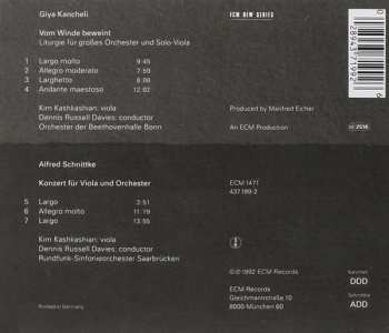CD Kim Kashkashian: Vom Winde Beweint / Konzert Für Viola Und Orchester