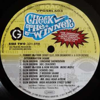 LP Glen Brown: Check The Winner (The Original Pantomine Instrumental Collection 1970-74)