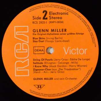 2LP Glenn Miller: Die Originalaufnahmen Seiner Größten Erfolge (2xLP)
