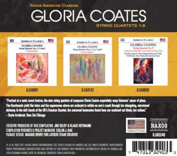 3CD/Caja Gloria Coates: String Quartets 1-9