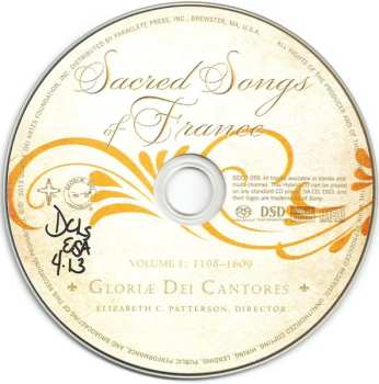 SACD Gloriae Dei Cantores: Sacred Songs Of France Volume 1: 1198-1609