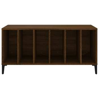 Técnica de áudio Goka Skříňka s přihrádkami na LP desky - kovové nohy Hnědý dub (831988)