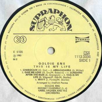 LP Goldie Ens: This Is My Life