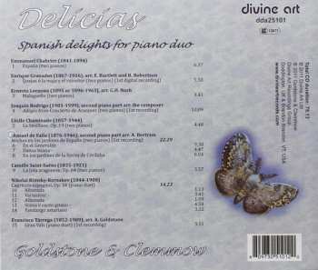 CD Goldstone And Clemmow: Delicias – Spanish Delights For Piano Duo