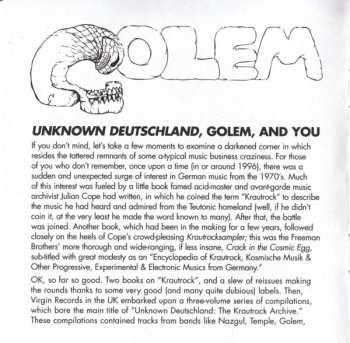 CD Golem: Orion Awakes