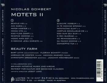 2CD Nicolas Gombert: Motets II LTD