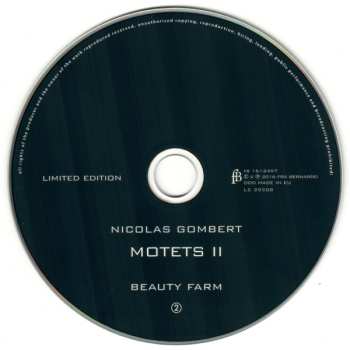 2CD Nicolas Gombert: Motets II LTD
