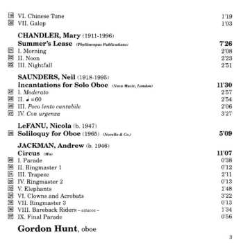 CD Gordon Hunt: Soliloquy