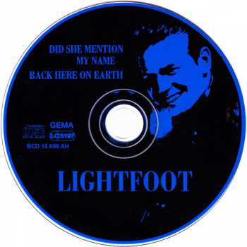 CD Gordon Lightfoot: Did She Mention My Name - Back Here On Earth