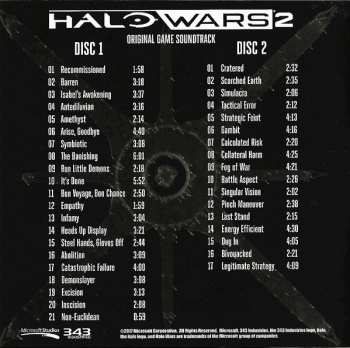 2CD Gordy Haab: Halo Wars 2 (Original Game Soundtrack)