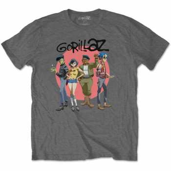 Mercancía Gorillaz: Tričko Group Circle Rise  S