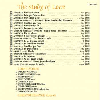 CD Gothic Voices: The Study Of Love (French Songs And Motets Of The Fourrteenth Century)